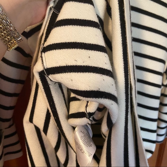 Maje Sweater Dress w/ Nautical Stripes 3/4 sleeves - Picture 16 of 16